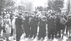 1959 rok - Orkiestra podczas koncertu w czasie Dni Ochrony Przeciwpożarowej